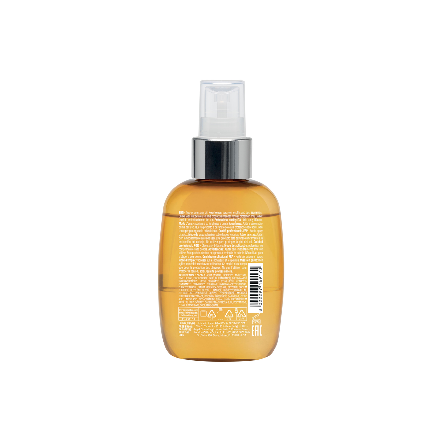 Semi di Lino / Sunshine Hair Protective Oil - Olio spray bifasico con filtri UV per capelli esposti al sole