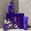 Semi di Lino Holiday Set Blonde / Per capelli biondi e silver - Anti-Yellow Low Shampoo 250 ml + Anti-Yellow Conditioner 200 ml + Anti-Yellow Spray 125 ml
